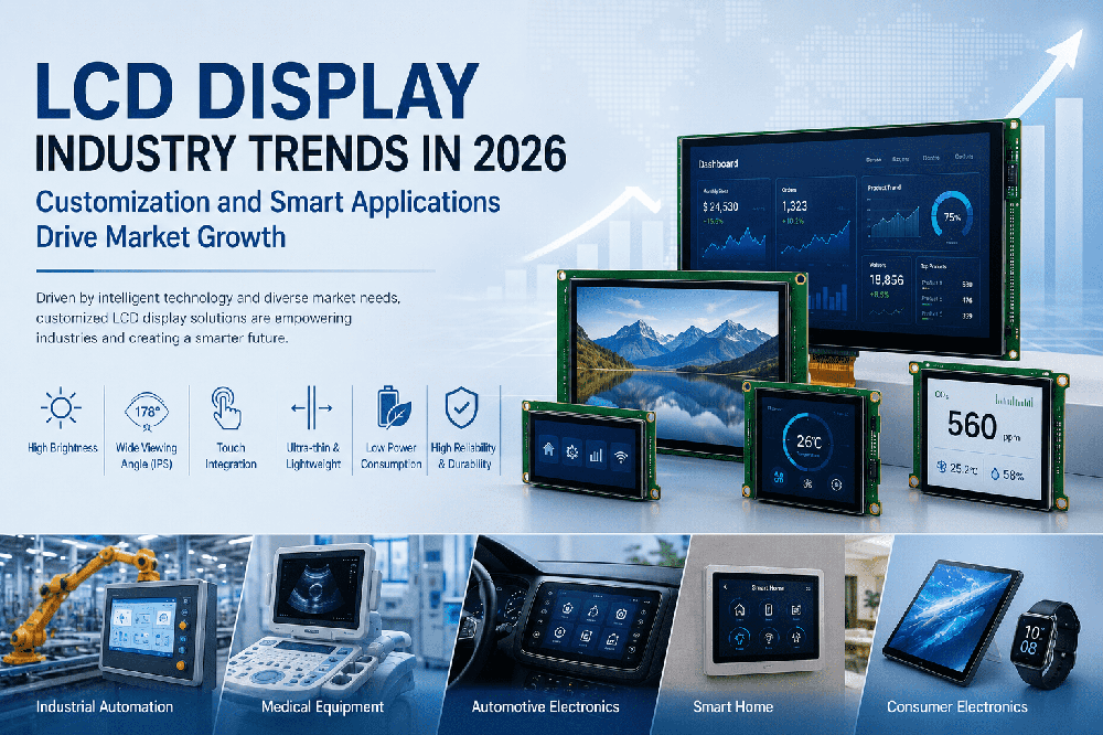 LCD Display Industry Trends in 2026: Customization and Smart Applications Drive Market Growth