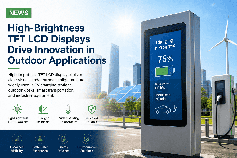 High-Brightness TFT LCD Displays Drive Innovation in Outdoor Applications